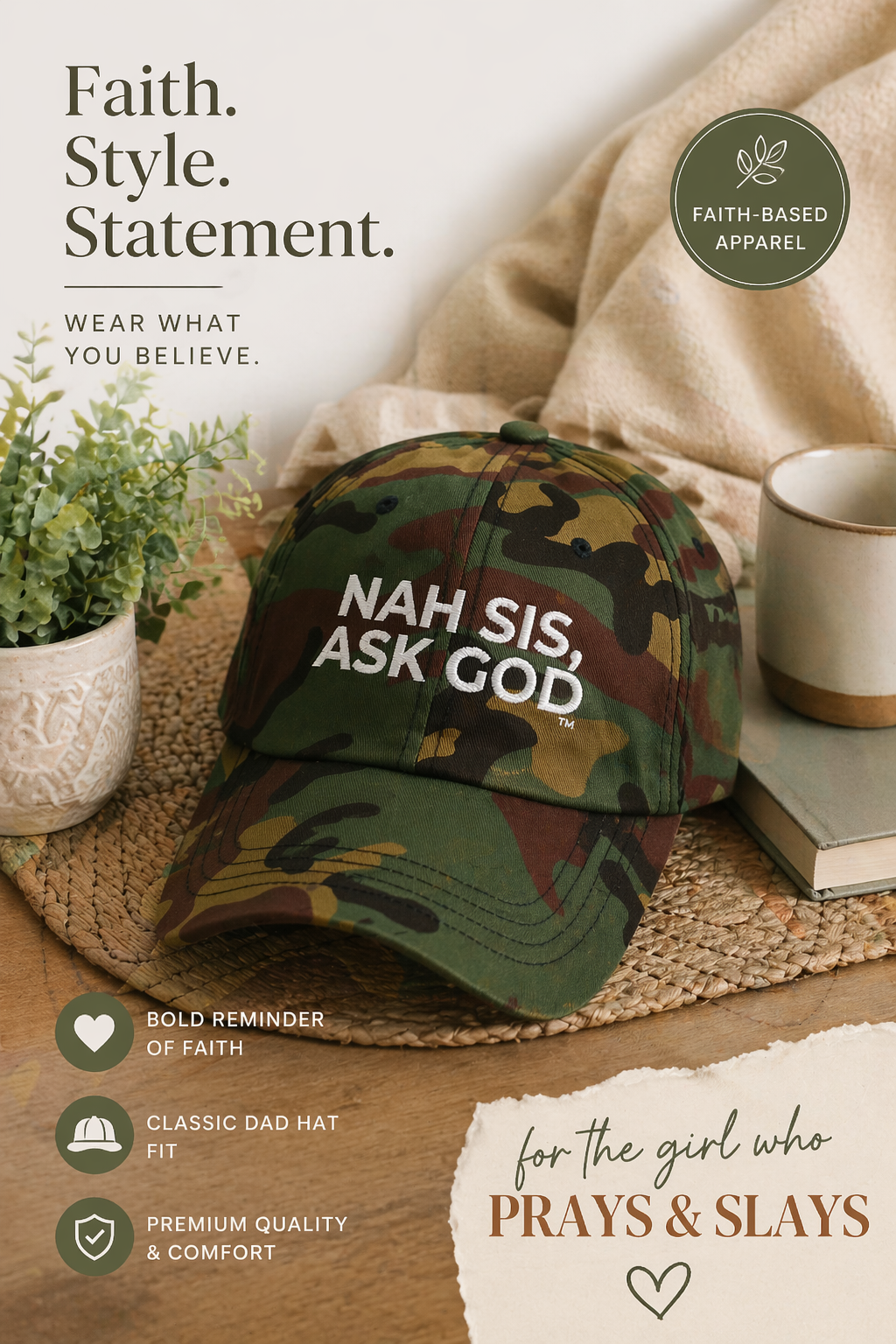 Nah Sis, Ask God™ Dad Hat